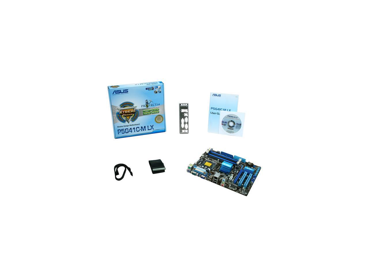 ASUS P5G41C-M LX LGA 775 Intel G41 Micro ATX Intel Motherboard
