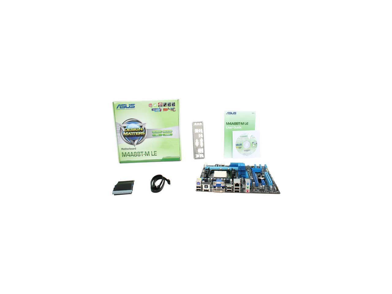 ASUS M4A88T-M LE AM3 AMD 880G HDMI Micro ATX AMD Motherboard