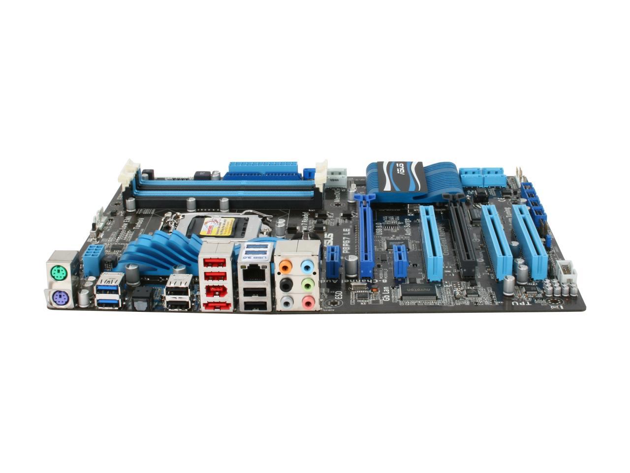 ASUS P8P67 LE LGA 1155 Intel P67 SATA 6Gb/s USB 3.0 ATX Intel Motherboard