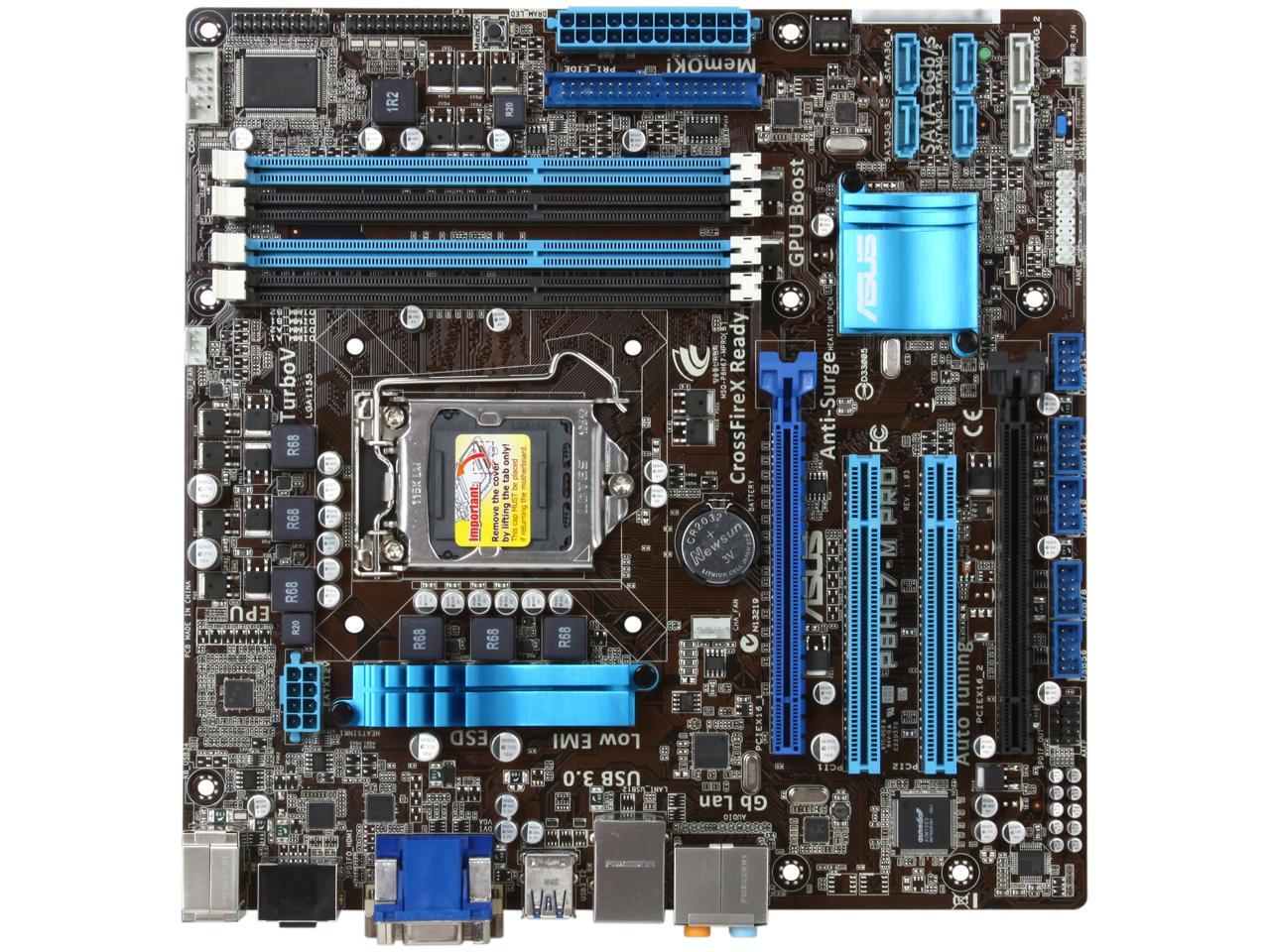 ASUS P8H67-M PRO/CSM (REV 3.0) LGA 1155 Intel H67 HDMI SATA 6Gb/s USB 3.0 Micro ATX Intel Motherboard