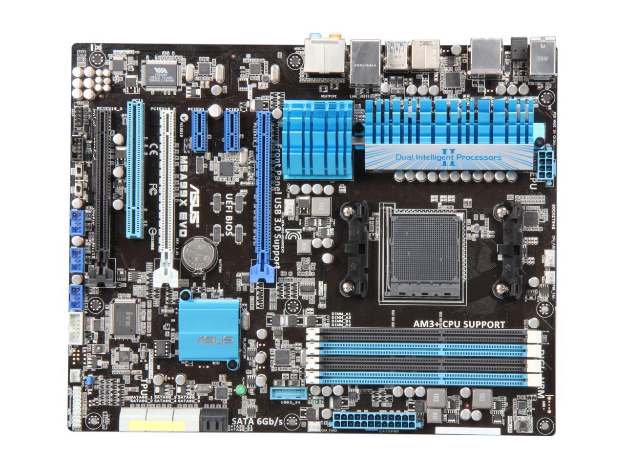 ASUS M5A99X EVO AM3+ AMD 990X SATA 6Gb/s USB 3.0 ATX AMD Motherboard with UEFI BIOS