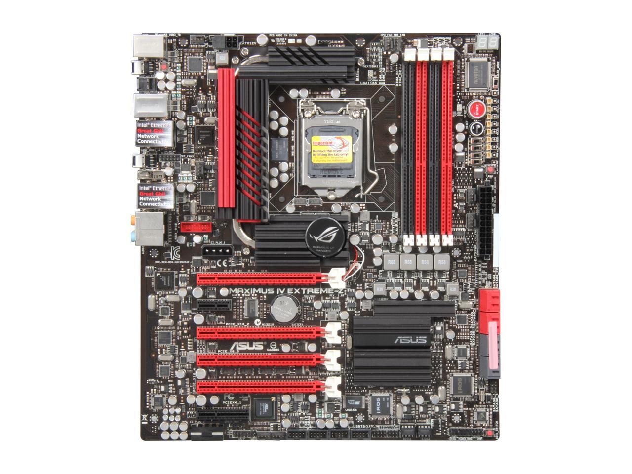 ASUS Maximus IV Extreme-Z LGA 1155 Intel Z68 SATA 6Gb/s USB 3.0 Extended ATX Intel Motherboard