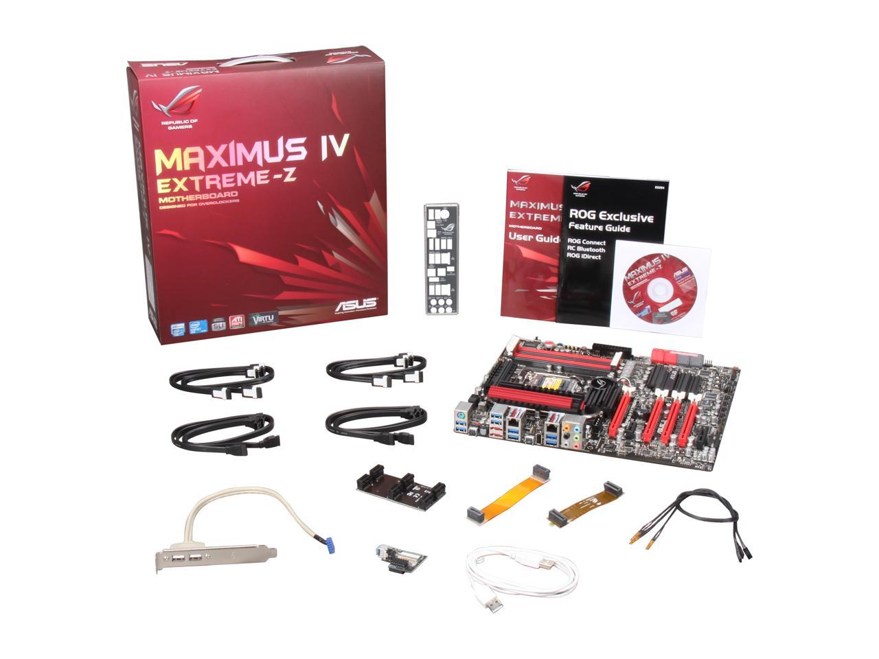 ASUS Maximus IV Extreme-Z LGA 1155 Intel Z68 SATA 6Gb/s USB 3.0 Extended ATX Intel Motherboard