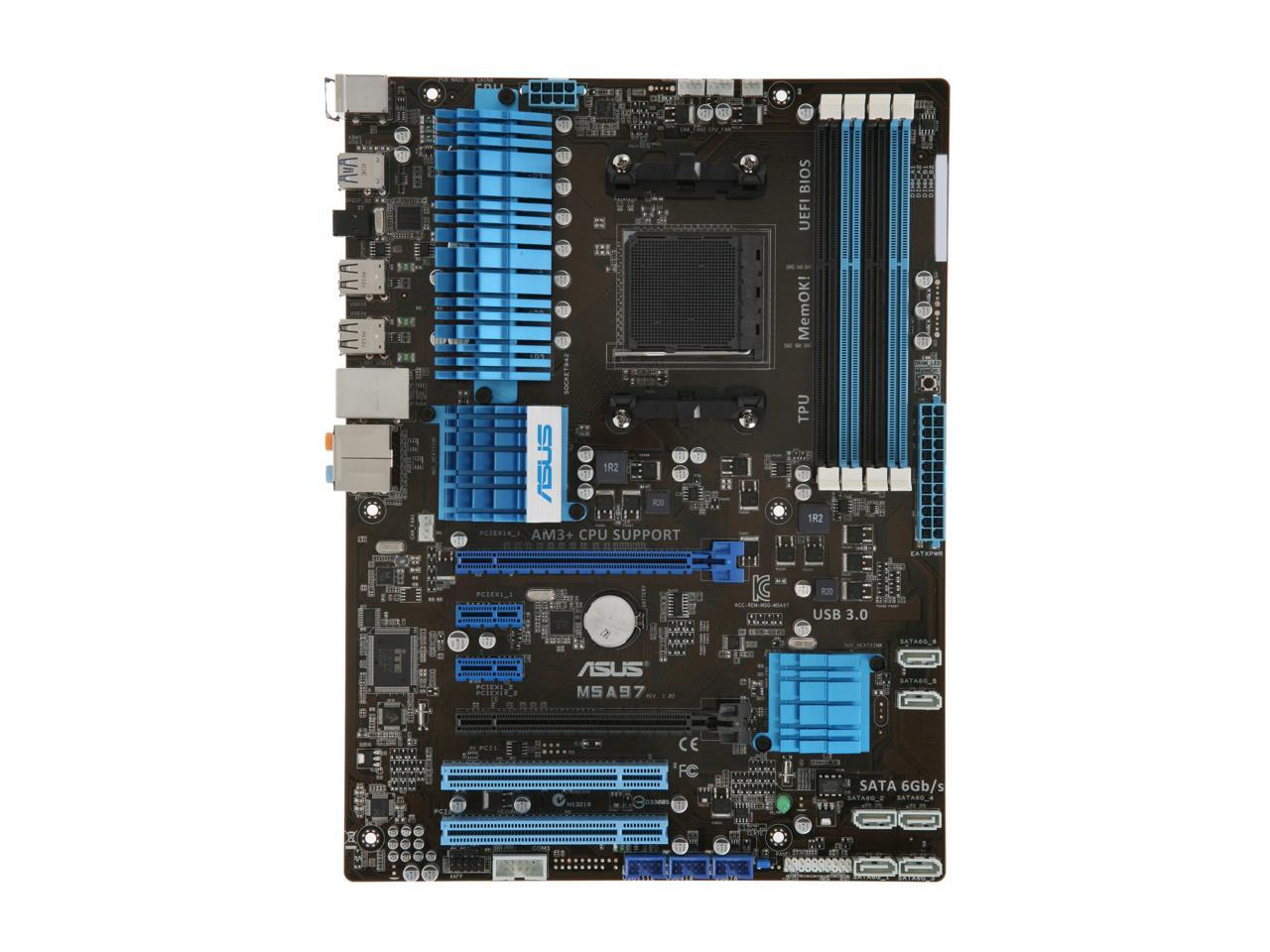 ASUS M5A97 AM3+ AMD 970 SATA 6Gb/s USB 3.0 ATX AMD Motherboard with UEFI BIOS