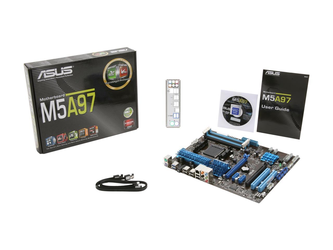 ASUS M5A97 AM3+ AMD 970 SATA 6Gb/s USB 3.0 ATX AMD Motherboard with UEFI BIOS