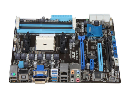 ASUS F1A75-M FM1 AMD A75 (Hudson D3) SATA 6Gb/s USB 3.0 HDMI Micro ATX AMD Motherboard with UEFI BIOS