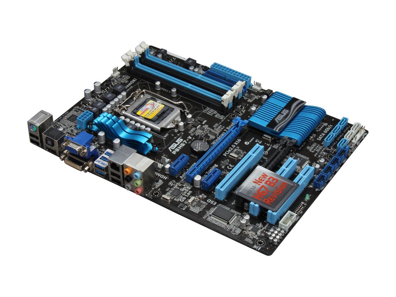 ASUS P8H67-V (REV 3.0) LGA 1155 Intel H67 HDMI SATA 6Gb/s USB 3.0 ATX Intel Motherboard with UEFI BIOS