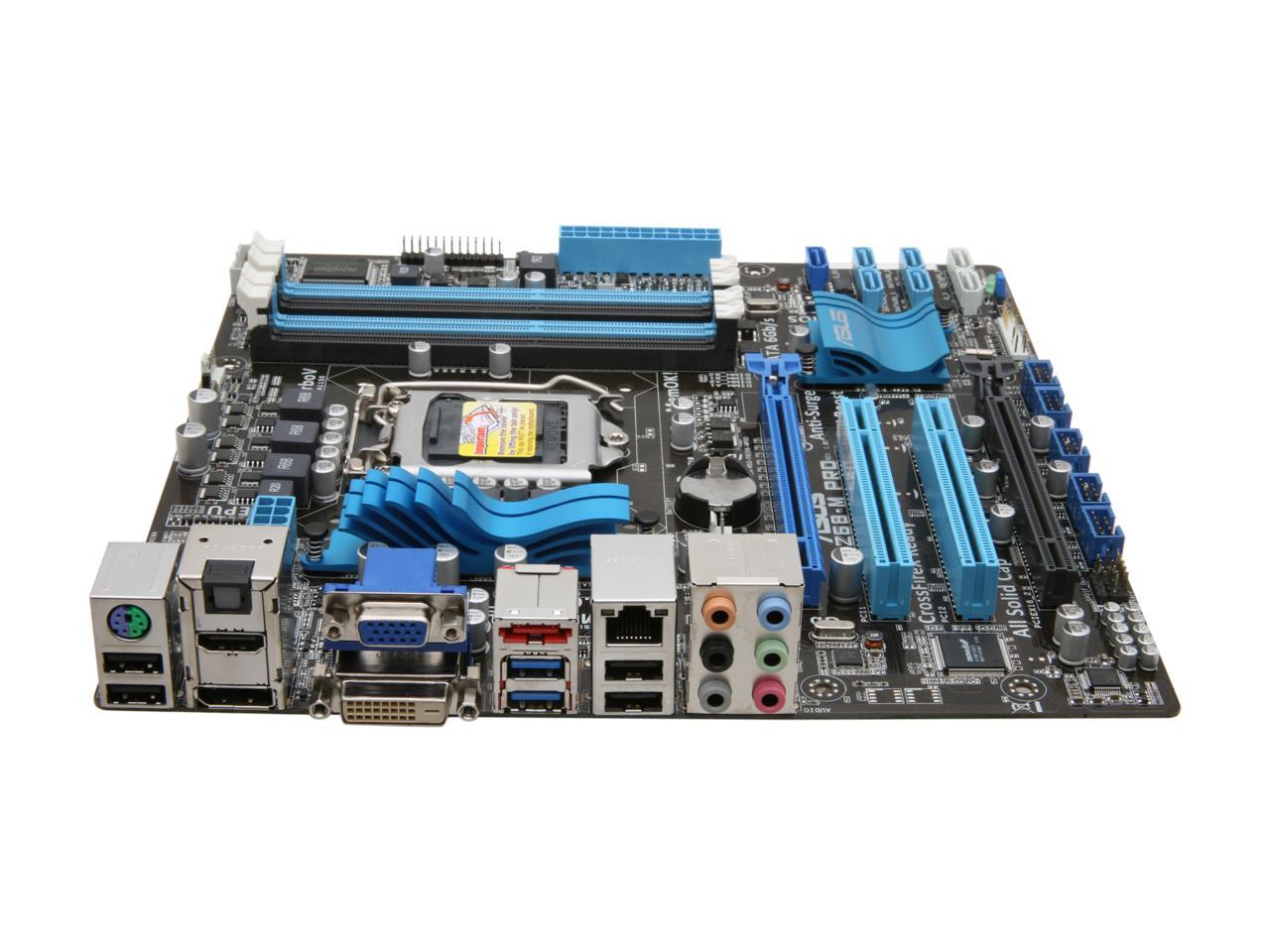 ASUS P8Z68-M Pro LGA 1155 Intel Z68 HDMI SATA 6Gb/s USB 3.0 Micro ATX Intel Motherboard with UEFI BIOS