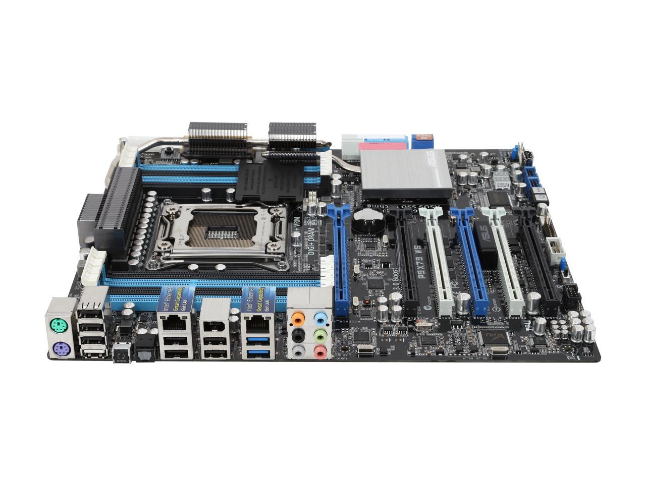 ASUS P9X79 WS LGA 2011 Intel X79 SATA 6Gb/s USB 3.0 SSI CEB Intel Motherboard with USB BIOS