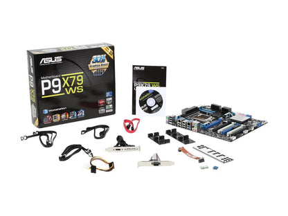 ASUS P9X79 WS LGA 2011 Intel X79 SATA 6Gb/s USB 3.0 SSI CEB Intel Motherboard with USB BIOS