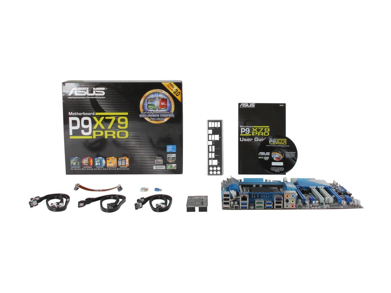 ASUS P9X79 PRO LGA 2011 Intel X79 SATA 6Gb/s USB 3.0 ATX Intel Motherboard with USB BIOS