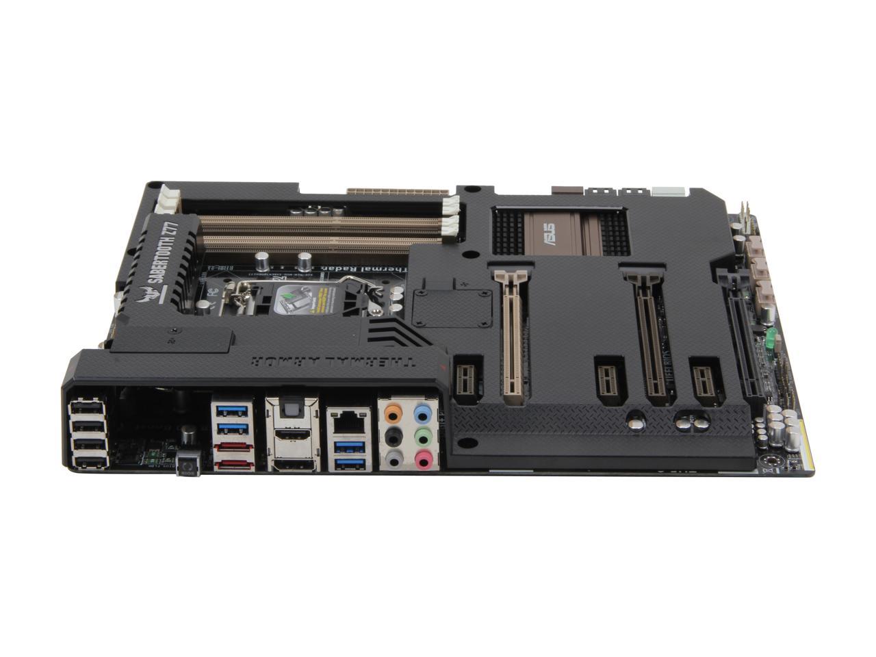 ASUS SABERTOOTH Z77 LGA 1155 Intel Z77 HDMI SATA 6Gb/s USB 3.0 ATX Intel Motherboard