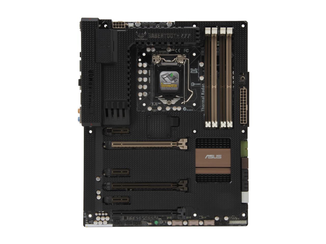ASUS SABERTOOTH Z77 LGA 1155 Intel Z77 HDMI SATA 6Gb/s USB 3.0 ATX Intel Motherboard