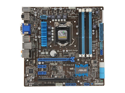 ASUS P8H77-M PRO LGA 1155 Intel H77 HDMI SATA 6Gb/s USB 3.0 Micro ATX Intel Motherboard