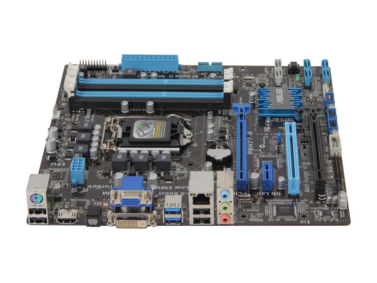 ASUS P8H77-M/CSM LGA 1155 Intel H77 HDMI SATA 6Gb/s USB 3.0 Micro ATX Intel Motherboard