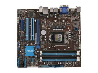ASUS P8B75-M/CSM LGA 1155 Intel B75 HDMI SATA 6Gb/s USB 3.0 Micro ATX Intel Motherboard
