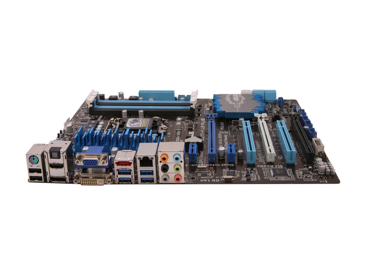 ASUS P8Z77-V LE PLUS LGA 1155 Intel Z77 HDMI SATA 6Gb/s USB 3.0 ATX Intel Motherboard