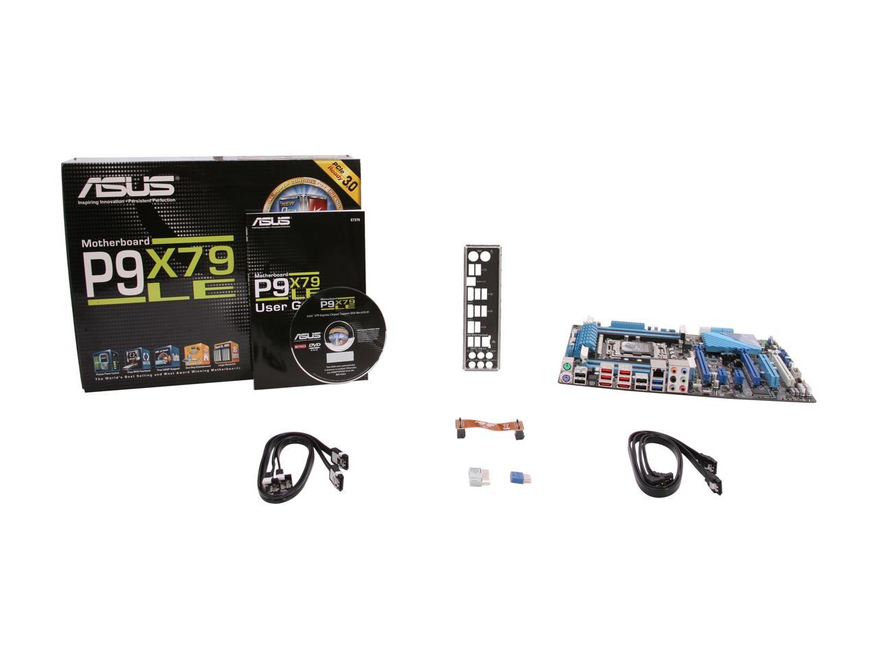 ASUS P9X79 LE LGA 2011 Intel X79 SATA 6Gb/s USB 3.0 ATX Intel Motherboard