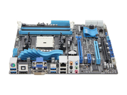 ASUS F1A75-M PRO R2.0 FM1 AMD A75 (Hudson D3) SATA 6Gb/s USB 3.0 HDMI Micro ATX AMD Motherboard with UEFI BIOS