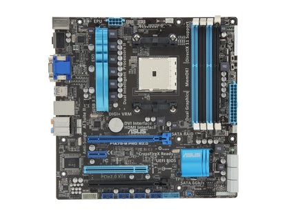 ASUS F1A75-M PRO R2.0 FM1 AMD A75 (Hudson D3) SATA 6Gb/s USB 3.0 HDMI Micro ATX AMD Motherboard with UEFI BIOS