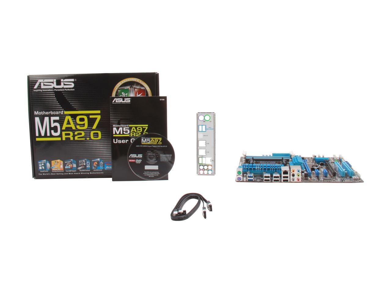 ASUS M5A97 R2.0 AM3+ AMD 970 + SB 950 SATA 6Gb/s USB 3.0 ATX AMD Motherboard with UEFI BIOS