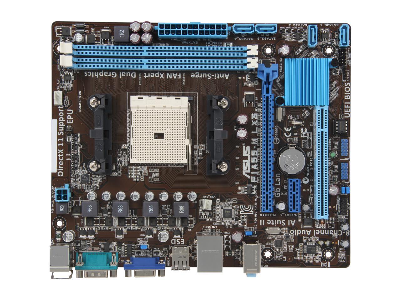 ASUS F1A55-M LX3 FM1 AMD A55 (Hudson D2) uATX AMD Motherboard
