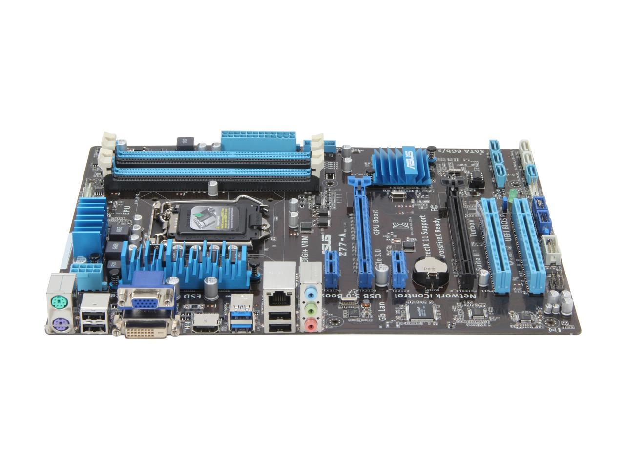 ASUS Z77-A LGA 1155 Intel Z77 HDMI SATA 6Gb/s USB 3.0 ATX Intel Motherboard