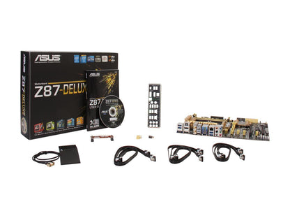 ASUS Z87-DELUXE LGA 1150 Intel Z87 HDMI SATA 6Gb/s USB 3.0 ATX Intel Motherboard