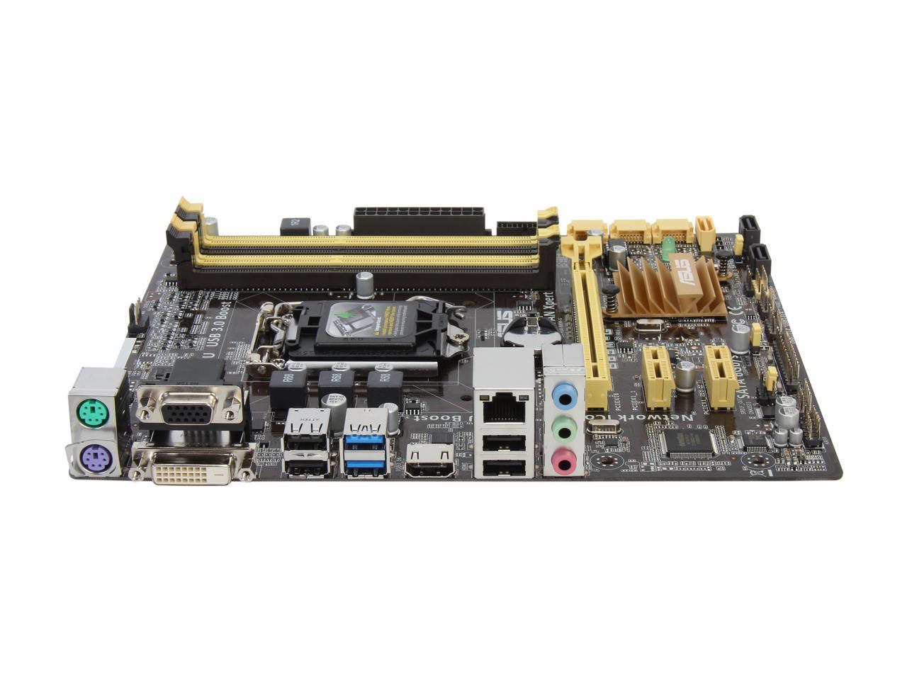 ASUS B85M-G LGA 1150 Intel B85 HDMI SATA 6Gb/s USB 3.0 Micro ATX Intel Motherboard