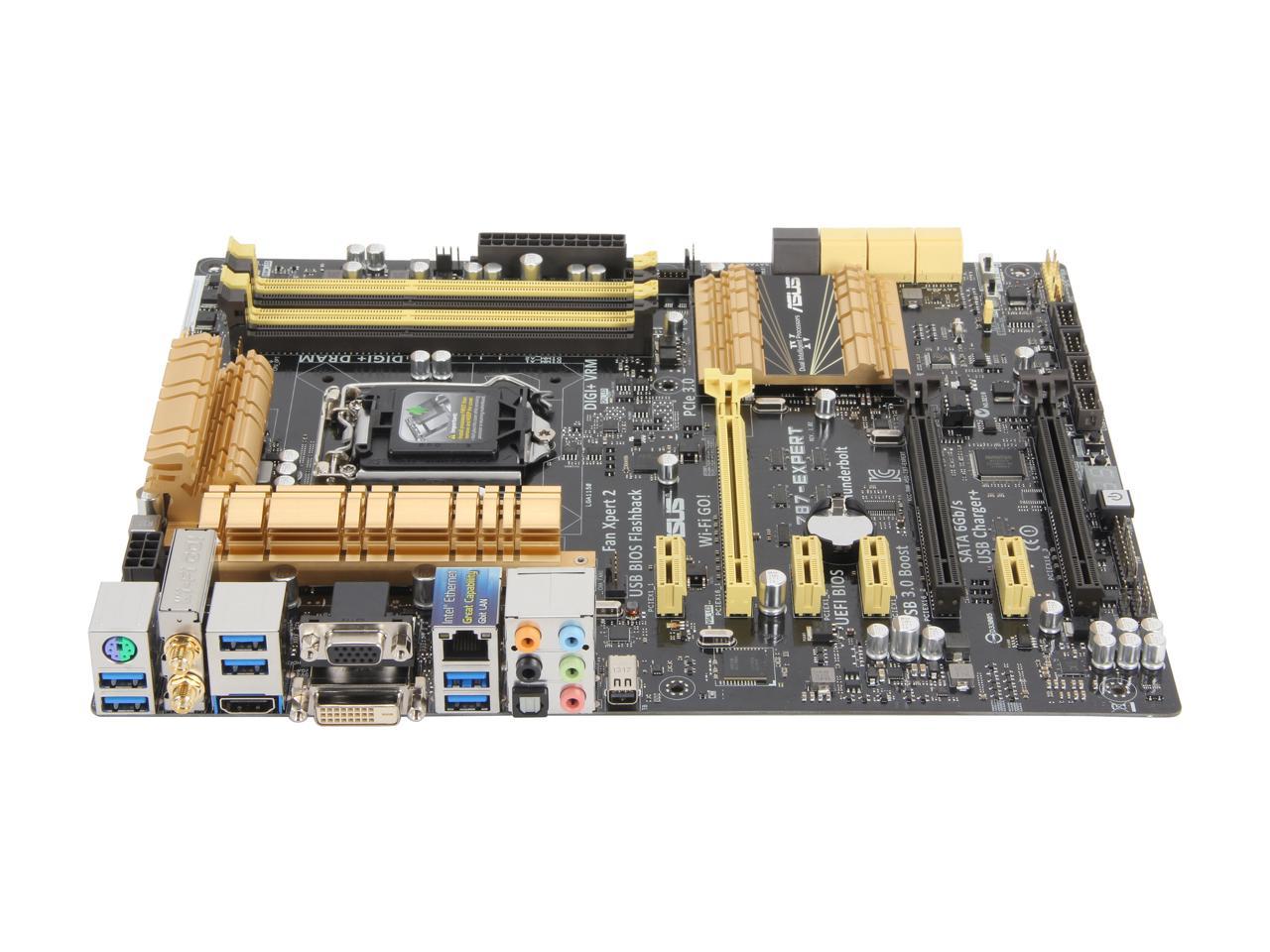 ASUS Z87-EXPERT LGA 1150 Intel Z87 HDMI SATA 6Gb/s USB 3.0 ATX Intel Motherboard