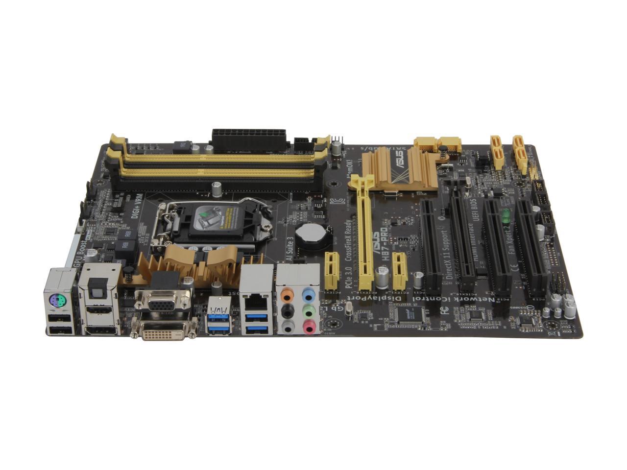 ASUS H87-PRO LGA 1150 Intel H87 HDMI SATA 6Gb/s USB 3.0 ATX Intel Motherboard with UEFI BIOS