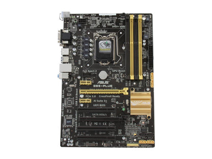 ASUS B85-PLUS LGA 1150 Intel B85 SATA 6Gb/s USB 3.0 ATX Intel Motherboard with UEFI BIOS