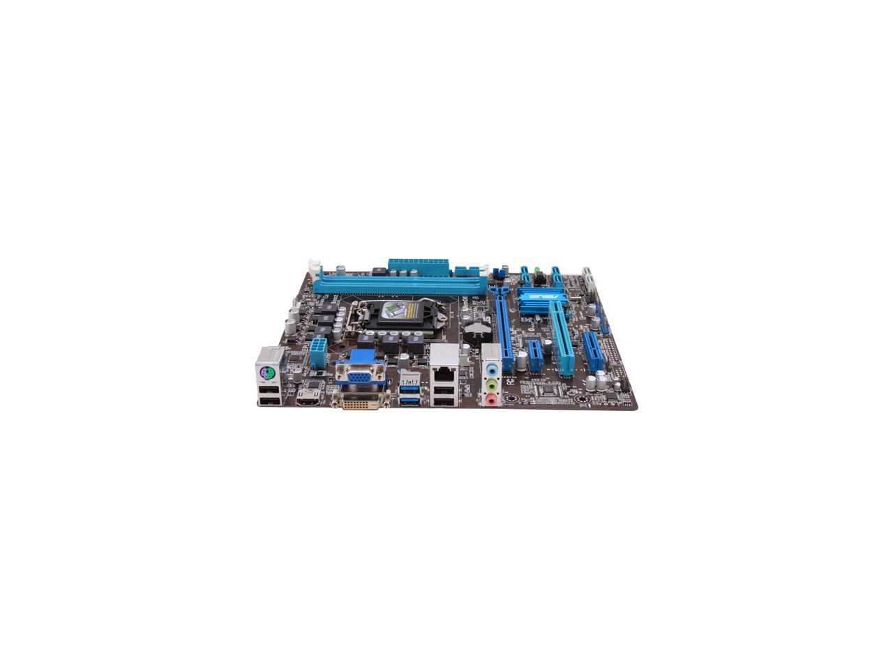 ASUS P8H77-M LE LGA 1155 Intel H77 HDMI SATA 6Gb/s USB 3.0 uATX Intel Motherboard with UEFI BIOS