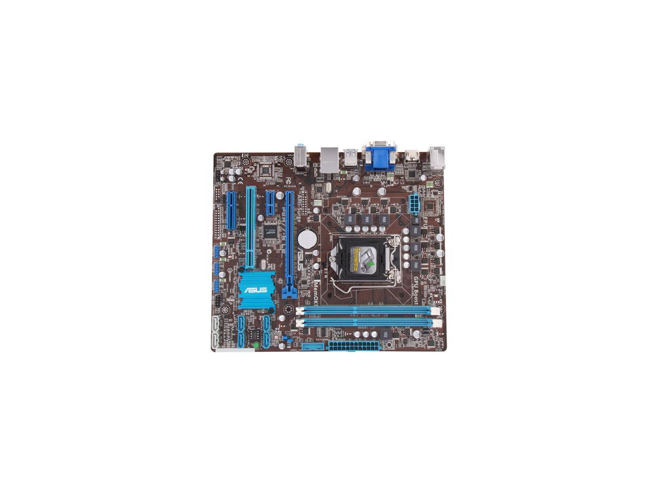 ASUS P8H77-M LE LGA 1155 Intel H77 HDMI SATA 6Gb/s USB 3.0 uATX Intel Motherboard with UEFI BIOS