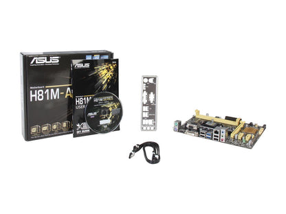 ASUS H81M-A LGA 1150 Intel H81 HDMI SATA 6Gb/s USB 3.0 Micro ATX Intel Motherboard