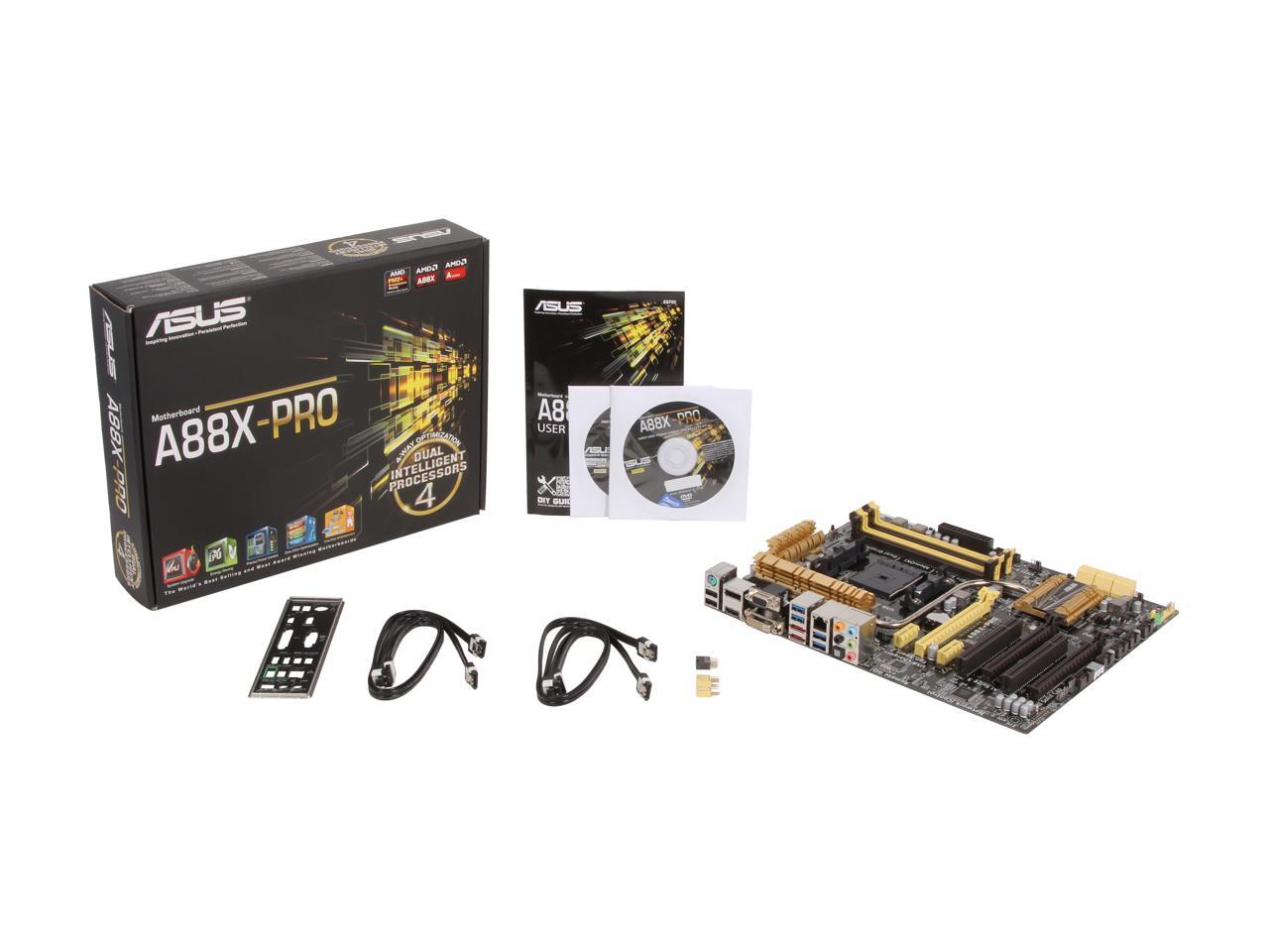 ASUS A88X-PRO FM2+ / FM2 AMD A88X (Bolton D4) SATA 6Gb/s USB 3.0 HDMI ATX AMD Motherboard