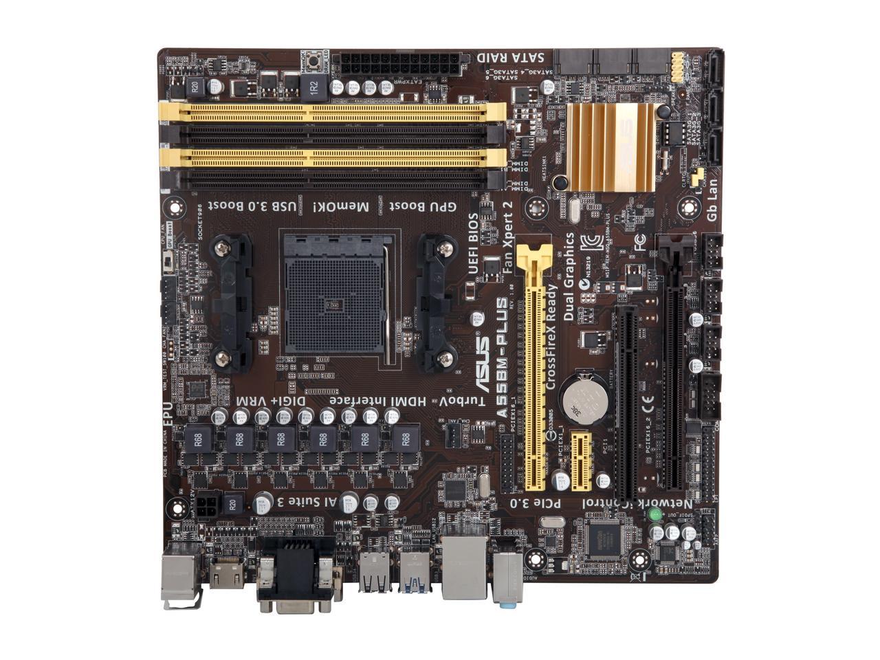 ASUS A55BM-PLUS/CSM FM2+ / FM2 AMD A55 (Hudson D2) USB 3.0 HDMI Micro ATX AMD Motherboard