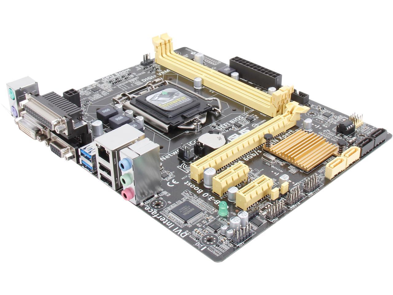 ASUS H81M-D PLUS LGA 1150 Intel H81 SATA 6Gb/s USB 3.0 Micro ATX Intel Motherboard
