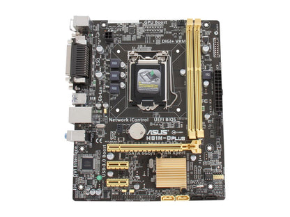 ASUS H81M-D PLUS LGA 1150 Intel H81 SATA 6Gb/s USB 3.0 Micro ATX Intel Motherboard