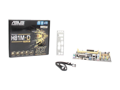 ASUS H81M-D PLUS LGA 1150 Intel H81 SATA 6Gb/s USB 3.0 Micro ATX Intel Motherboard