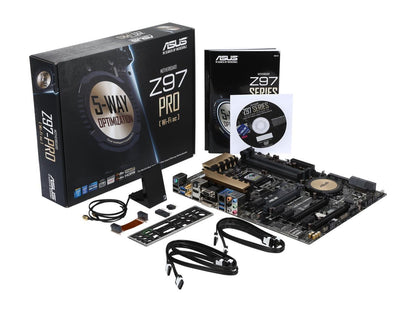ASUS Z97-PRO(Wi-Fi ac) LGA 1150 Intel Z97 HDMI SATA 6Gb/s USB 3.0 ATX Intel Motherboard