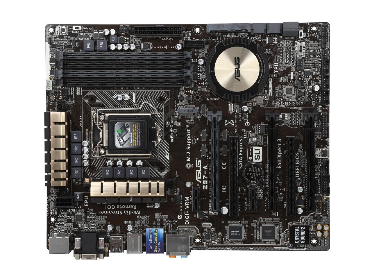 ASUS Z97-A LGA 1150 Intel Z97 HDMI SATA 6Gb/s USB 3.0 ATX Intel Motherboard