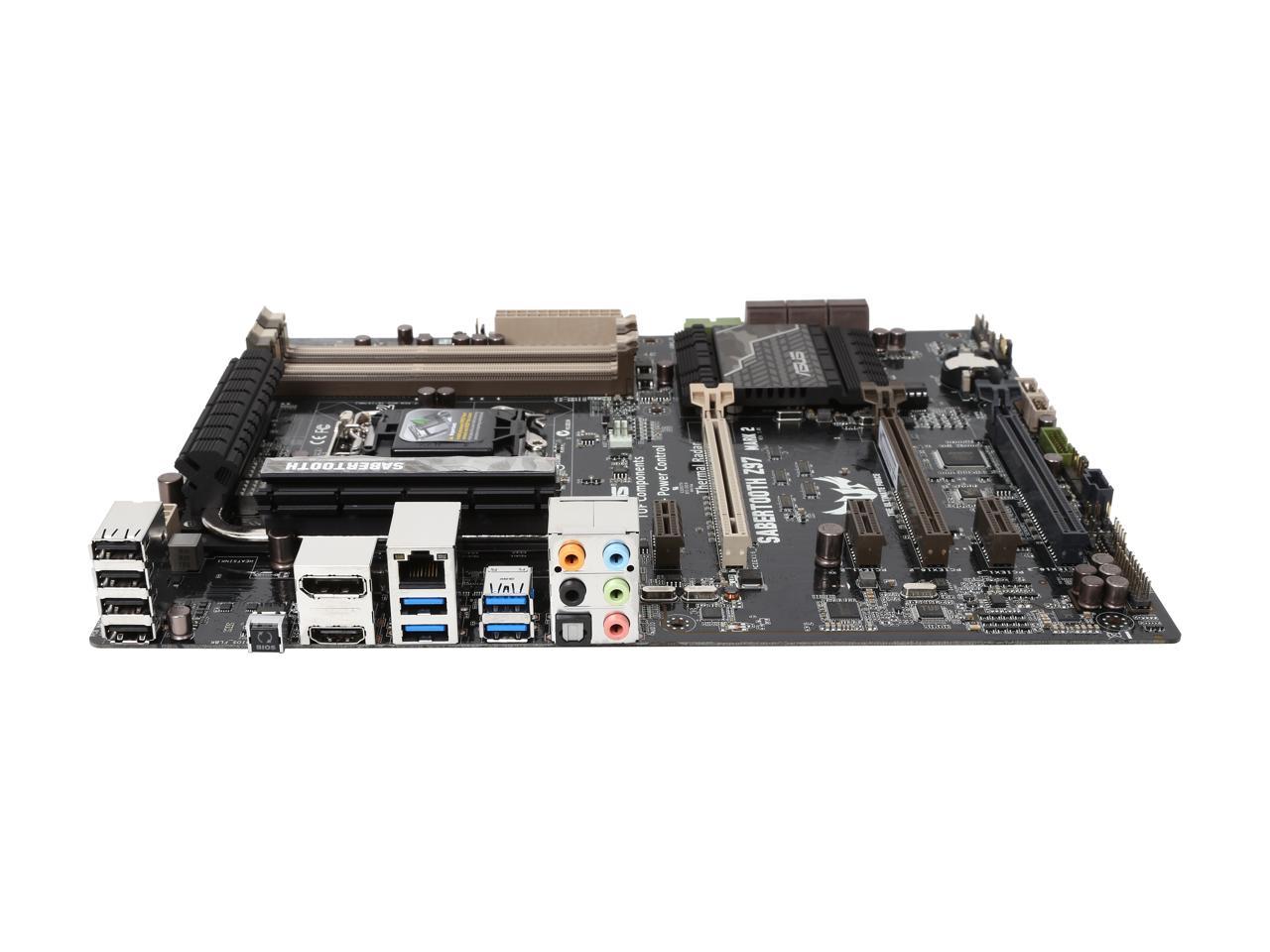 ASUS SABERTOOTH Z97 MARK2 LGA 1150 Intel Z97 HDMI SATA 6Gb/s USB 3.0 ATX Intel Motherboard