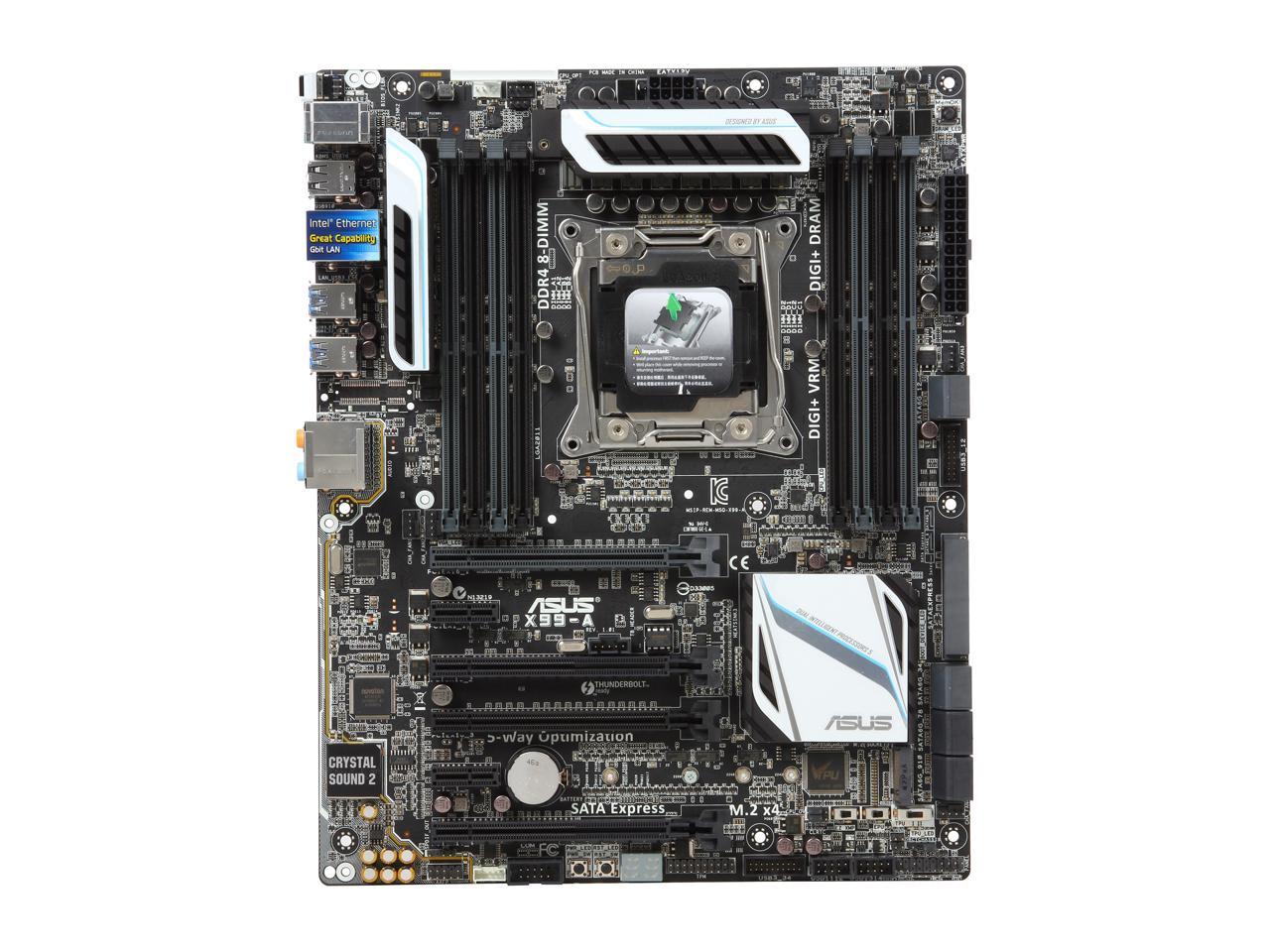 ASUS X99-A LGA 2011-v3 Intel X99 SATA 6Gb/s USB 3.0 ATX Intel Motherboard