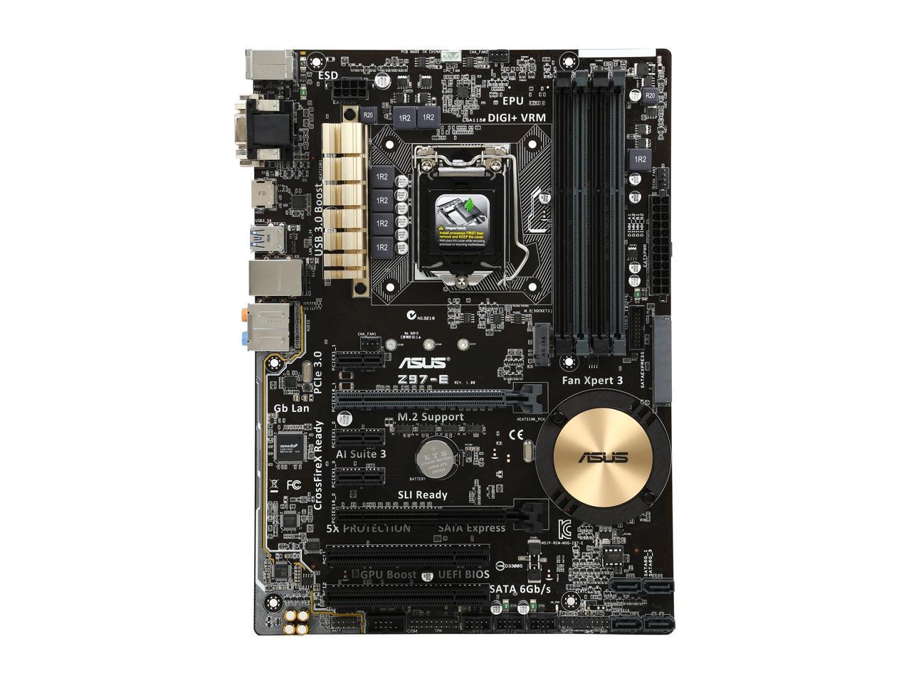ASUS Z97-E LGA 1150 Intel Z97 HDMI SATA 6Gb/s USB 3.0 ATX Intel Motherboard