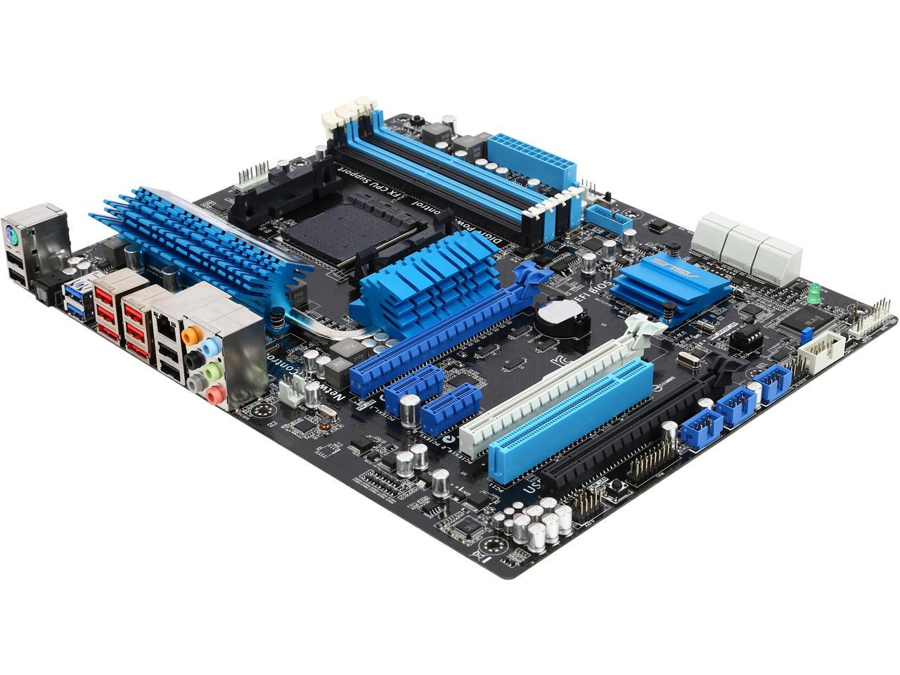 ASUS M5A99X EVO R2.0-R AM3+ AMD 990X + SB950 SATA 6Gb/s USB 3.0 ATX AMD Motherboard with UEFI BIOS - Certified - Grade A