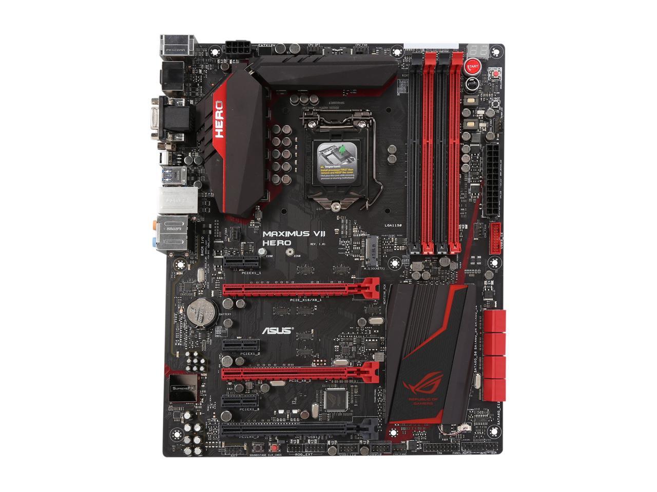 ASUS MAXIMUS VII HERO-R LGA 1150 Intel Z97 HDMI SATA 6Gb/s USB 3.0 ATX Intel Motherboard - Certified - Grade A