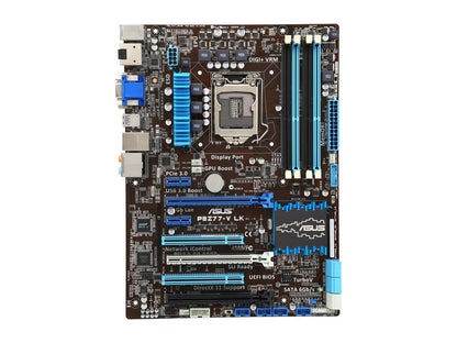 ASUS P8Z77-V LK-R LGA 1155 Intel Z77 HDMI SATA 6Gb/s USB 3.0 ATX Intel Motherboard with UEFI BIOS - Certified - Grade A