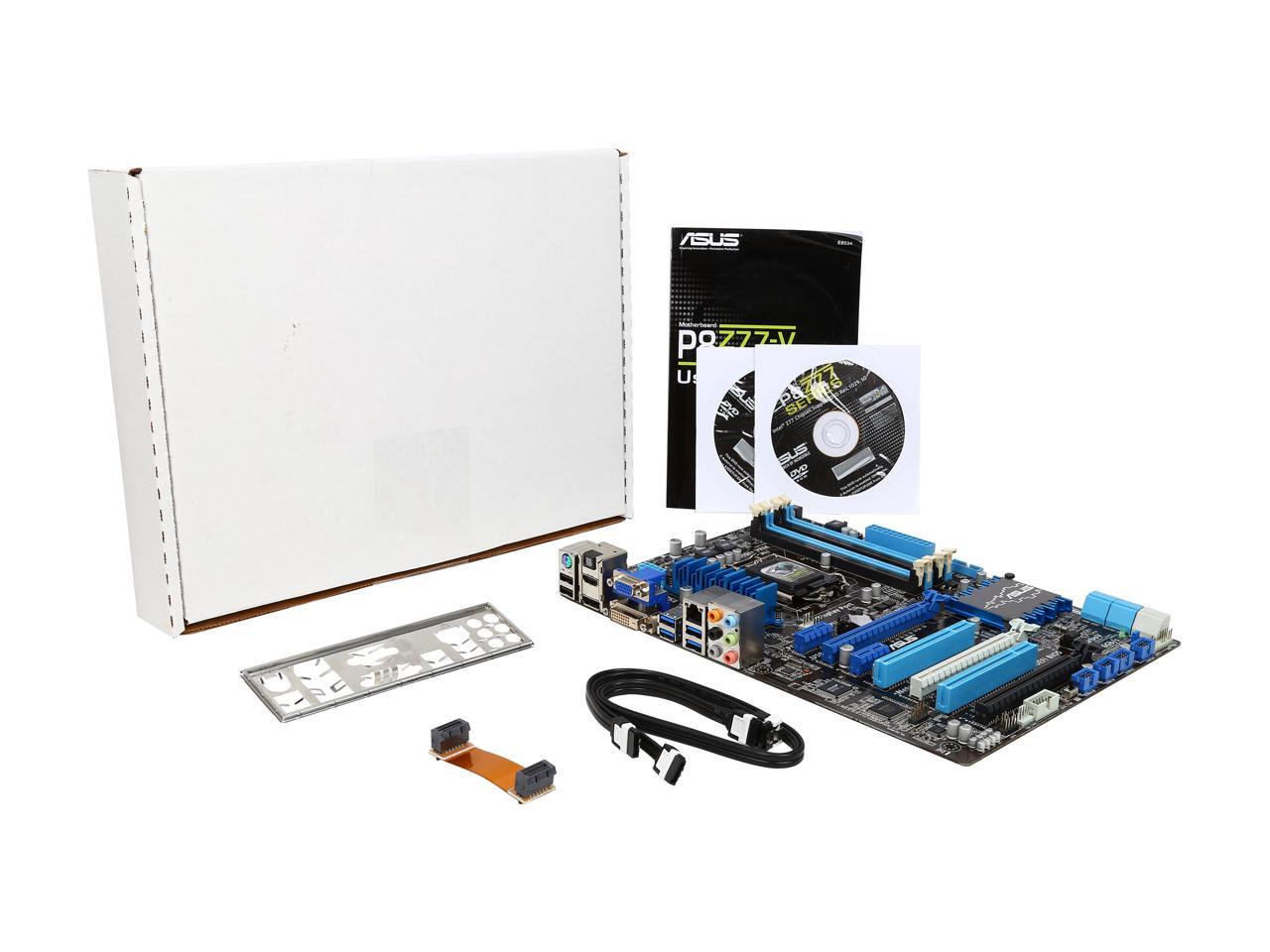 ASUS P8Z77-V LK-R LGA 1155 Intel Z77 HDMI SATA 6Gb/s USB 3.0 ATX Intel Motherboard with UEFI BIOS - Certified - Grade A