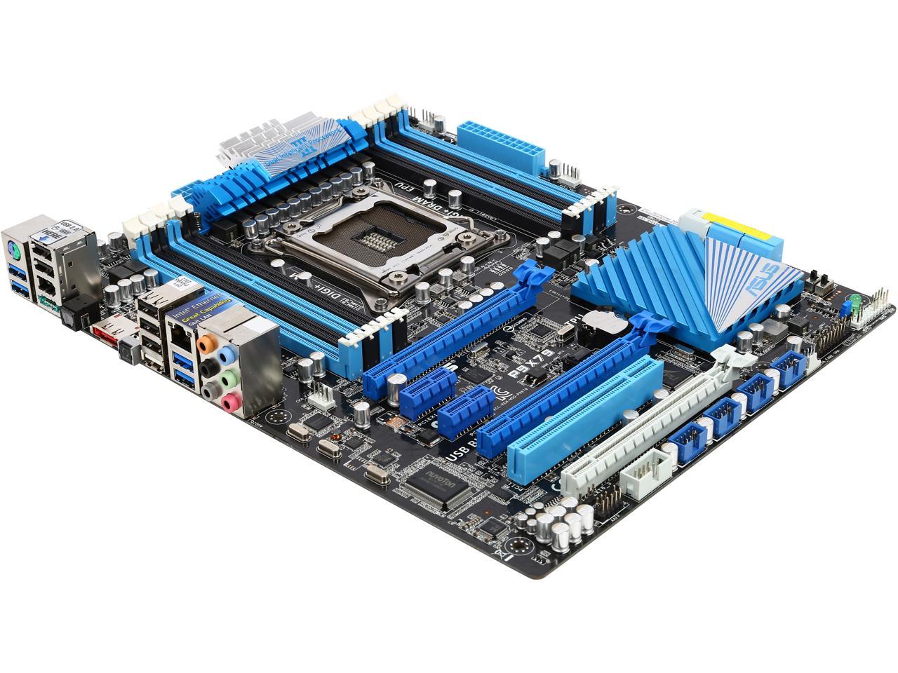 ASUS P9X79-R LGA 2011 Intel X79 SATA 6Gb/s USB 3.0 ATX Intel Motherboard with UEFI BIOS - Certified - Grade A